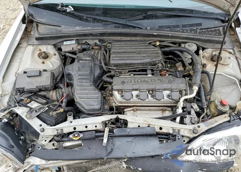 2003 Honda Civic Lx из США, поврежденный, VIN 1HGEM225X3L041044